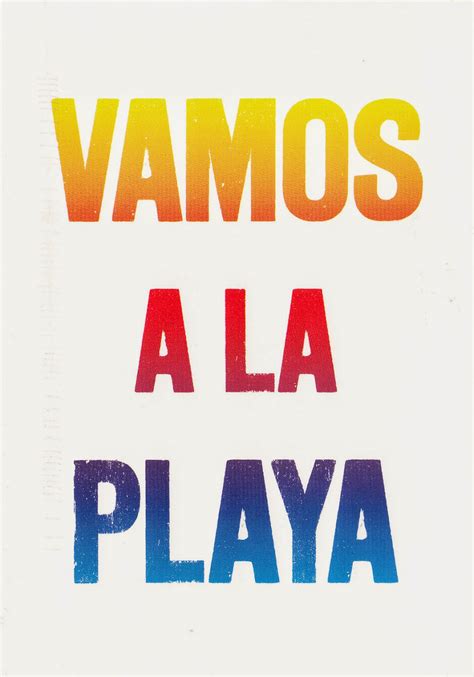 vamos a la playa meaning